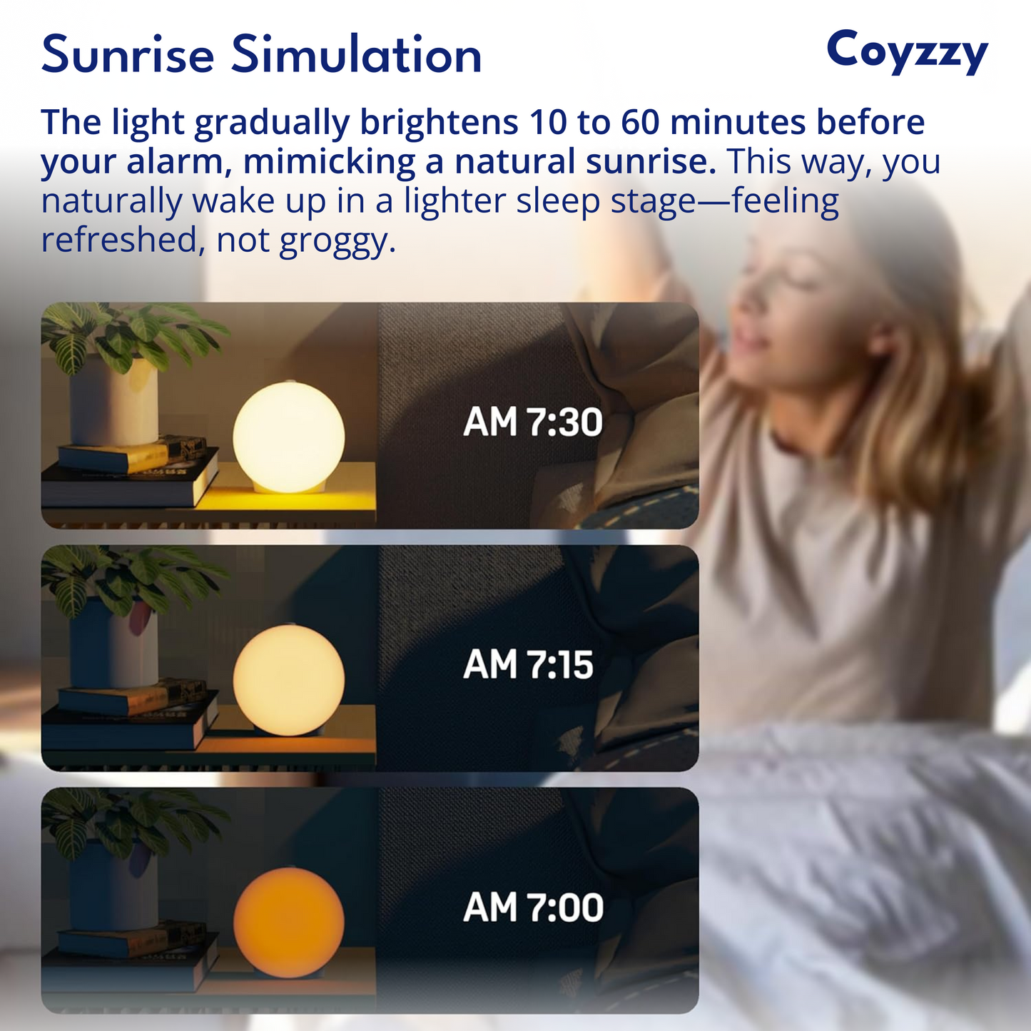 Simulated Sunrise And Sunset Wake-up Light