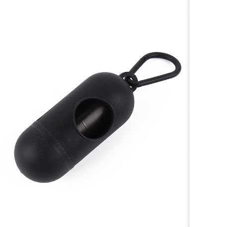 Black poop bag dispenser